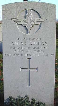 Archibald H. McAuslan - Headstone 1