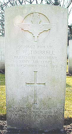 Ernest W. Timbrell - Headstone 1