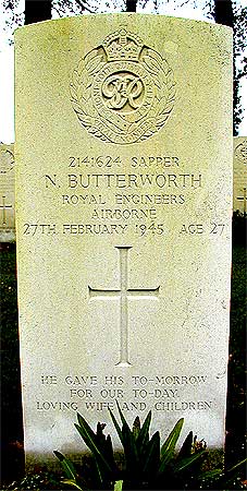 Norman Butterworth - Headstone 1