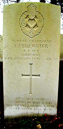 Ivor J. Brewster - Headstone 1