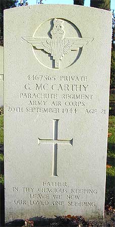 George McCarthy - Headstone 1