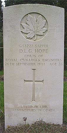 David L.G. Hope - Headstone 1