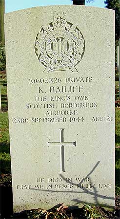 Kenneth Bailiff - Headstone 1