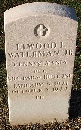 Elwood L. Waterman Jr. - Headstone 1