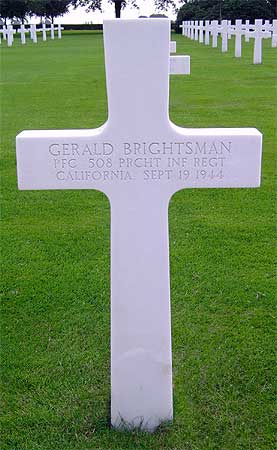 Gerald Brightsman - Headstone 1