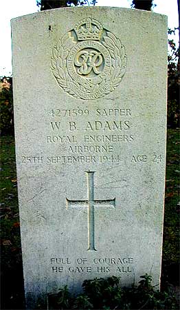 William B. Adams - Headstone 1