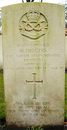 Norman Higgins - Headstone 1