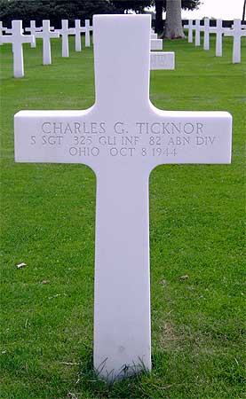 Charles G. Ticknor - Headstone 1