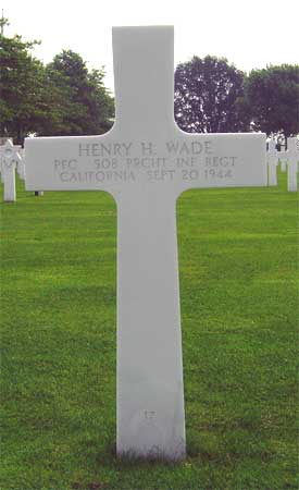 Henry H. Wade - Headstone 1