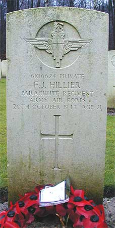 Francis J. Hillier - Headstone 1