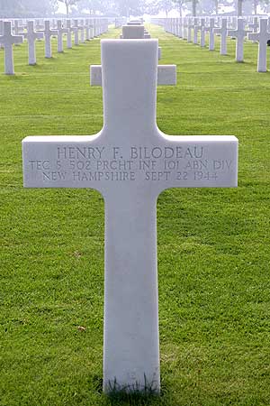 Henry F. Bilodeau - Headstone 1