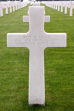 Roy B. Lewis - Headstone 1