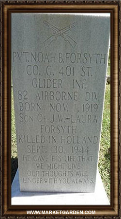 Noah B. Forsyth - Headstone 1