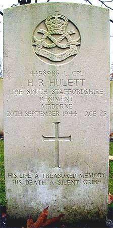 Harry R. Hulett - Headstone 1
