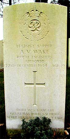 Allan V. Wake - Headstone 1