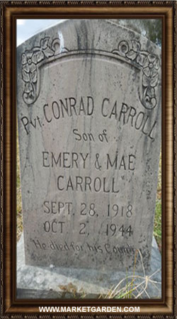 Conrad Leonard Carroll - Headstone 1