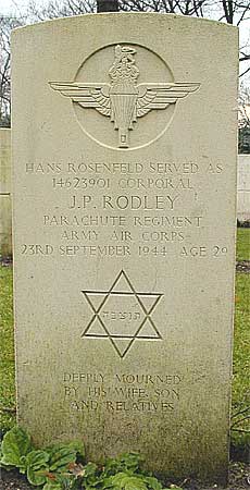 Hans Rosenfeld - Headstone 1