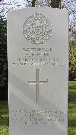 Arthur Foster - Headstone 1