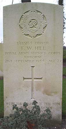 Frederick W. Hill - Headstone 1
