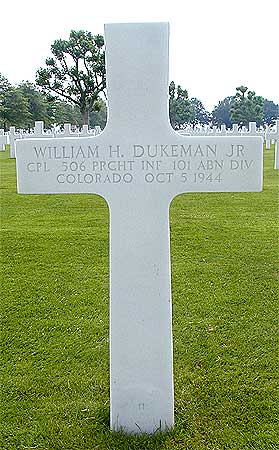 William H. Dukeman Jr. - Headstone 1