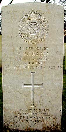 Wallace Morrison - Headstone 1