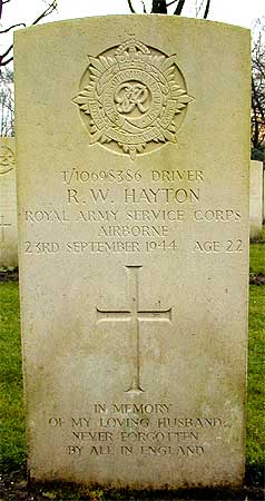 Robert W. Hayton - Headstone 1