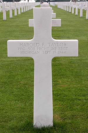 Harold F. Taylor - Headstone 1