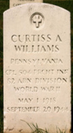 Curtiss A. Williams - Headstone 1