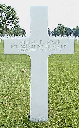 William E. Adair - Headstone 1
