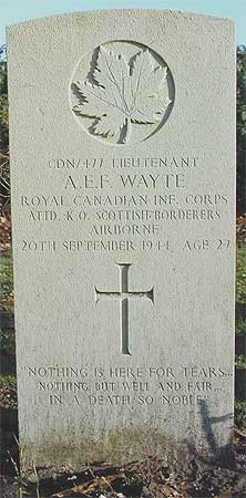 Albert E.F. Wayte - Headstone 1