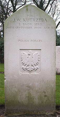 Jan W. Kutrzeba - Headstone 1