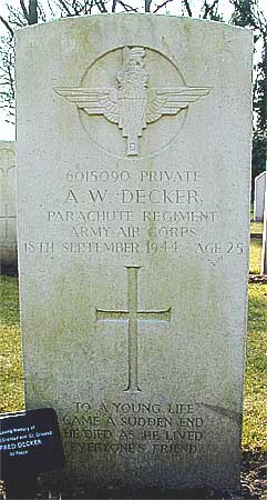Alfred W. Decker - Headstone 1