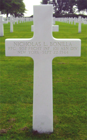 Nicolas L. Bonilla - Headstone 1