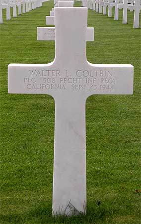 Walter L. Coltrin - Headstone 1