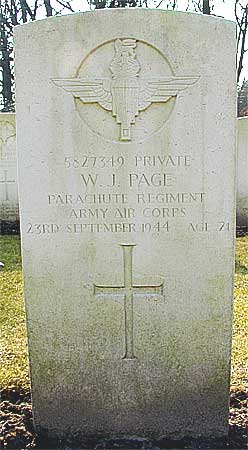 William J. Page - Headstone 1