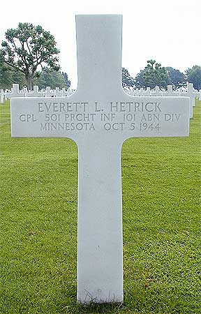 Everett L. Hetrick - Headstone 1