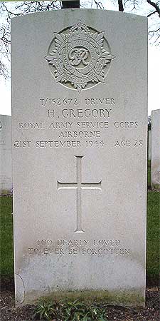Harold Gregory - Headstone 1