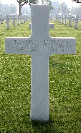 Francis J. McKeown - Headstone 1