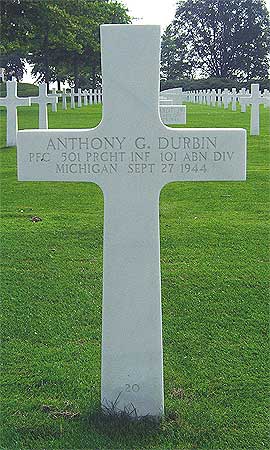 Anthony G. Durbin - Headstone 1
