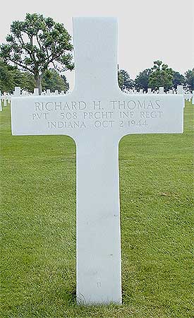 Richard H. Thomas - Headstone 1