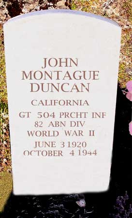 John M. Duncan - Headstone 1