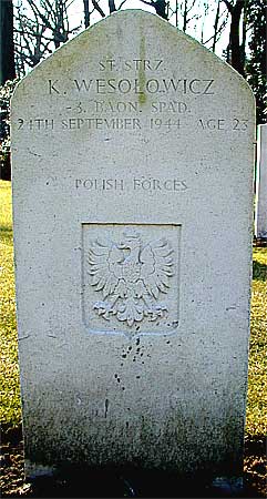 Konstanty Wesolowicz - Headstone 1