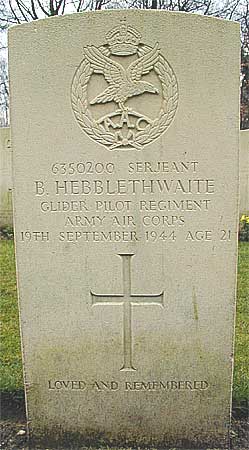 Bryan Hebblethwaite - Headstone 1