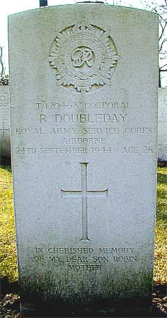 Robin Doubleday - Headstone 1