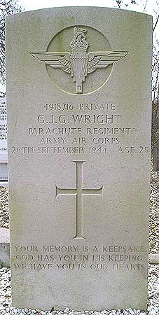 Gordon J.G. Wright - Headstone 1