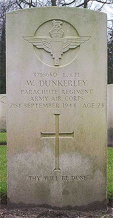 Walter Dunkerly - Headstone 1