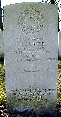 James K. Hunter - Headstone 1