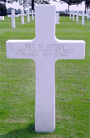Rex W. Spivey - Headstone 1