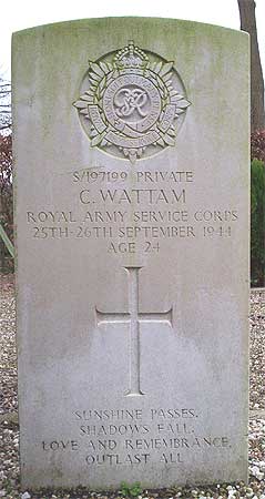 Cyril Wattam - Headstone 1