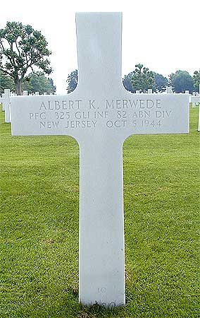 Albert K. Merwede - Headstone 1
